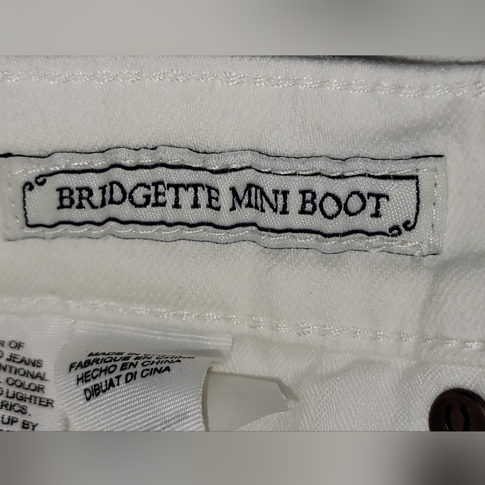 Lucky Brand Bridgette High-Rise Cropped Mini Boot Denim Women's Sz 2 - Picture 11 of 14